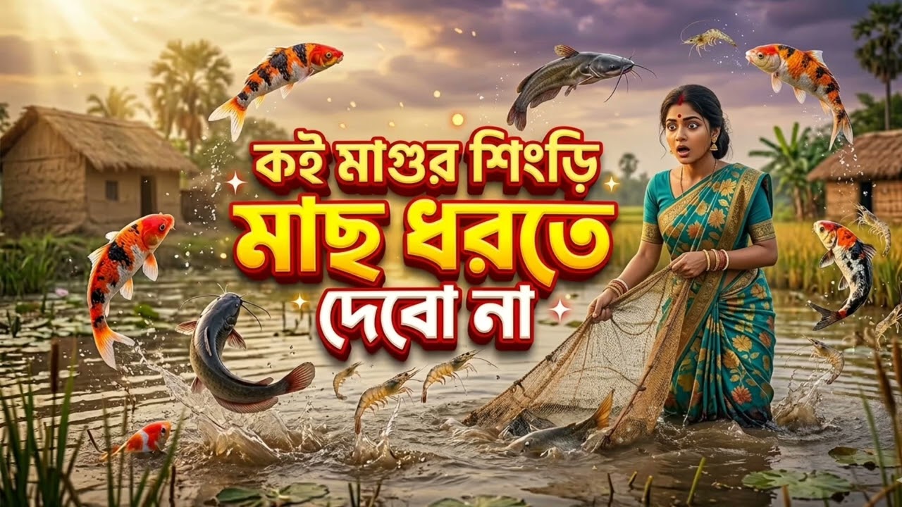 কই মাগুর শিংড়ী মাছ ধরতে দেবো না। Koi Magur Shingri mas dhorte debo na.