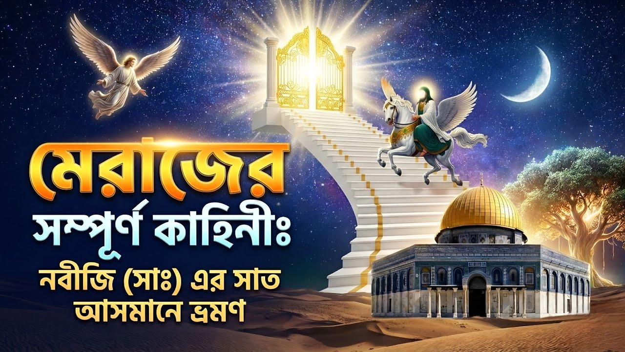  বিশ্ব নবীর মেরাজের কাহিনী || শবে মেরাজের পূর্ণ ঘটনা || ইসলামিক কাহিনী || Julfikar ali 