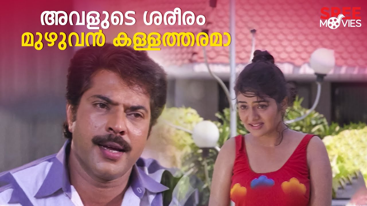 അവളുടെ ശരീരം മുഴുവൻ കള്ളത്തരമാ | Azhakan | Mammotty | Bhanupriya | Madhoo