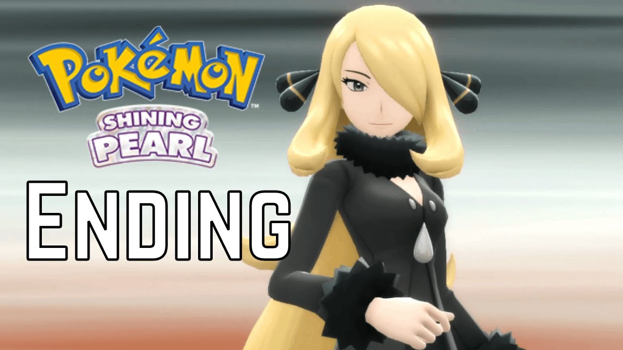 Pokemon Shining Pearl - Ending - Simping for Cynthia in the pokemon league
