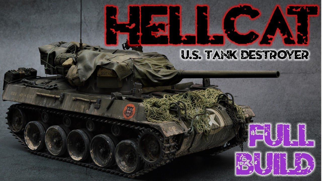 M18 HELLCAT  U.S. tank destroyer - FULL BUILD of Tamiya 35376, 1/35 scale + GIVEAWAY