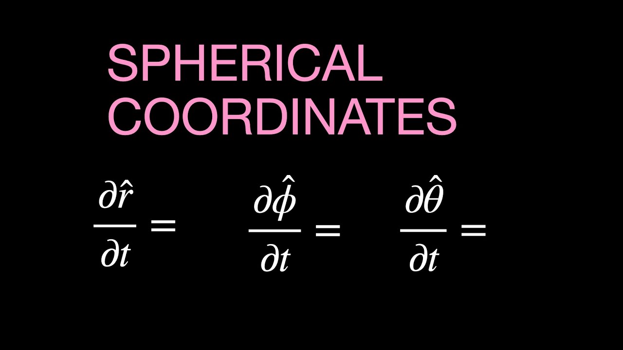 Velocity and Acceleration Vectors in Spherical Coordinates: Part 2 - time derivatives of unit vector