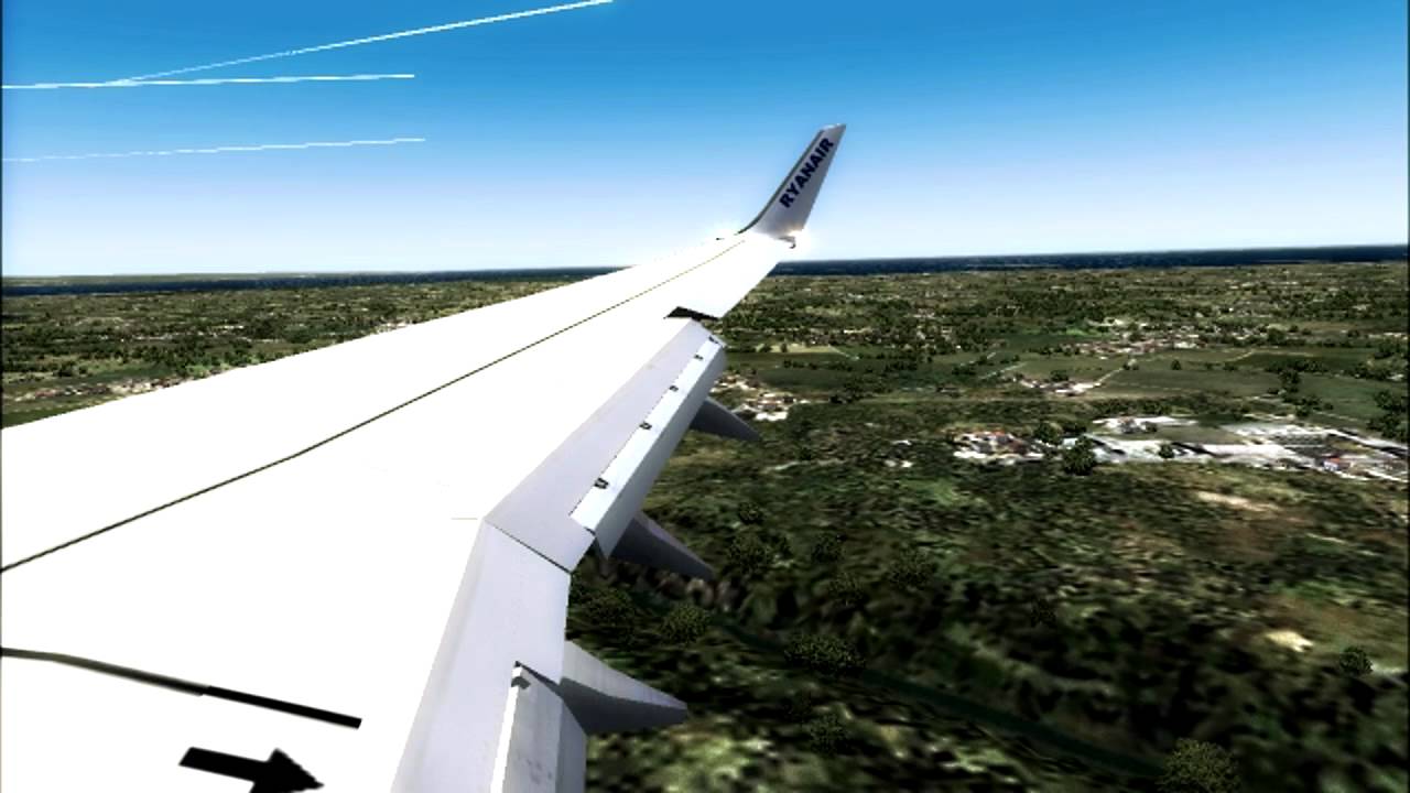 FS9 B737 RyanAir Landing at Trieste HD