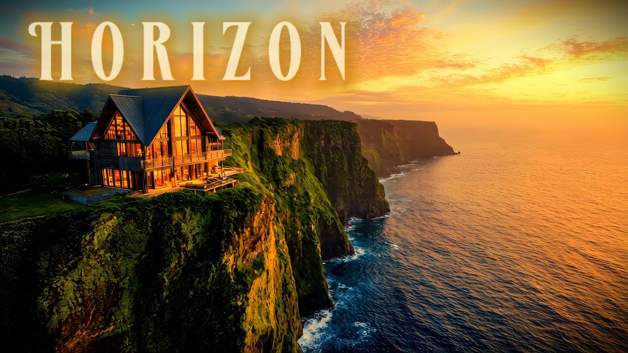 HORIZON ☀️ Morning Coastal Cliff Ambience (Handpan + Soft Bagpipes) | 2 Hours
