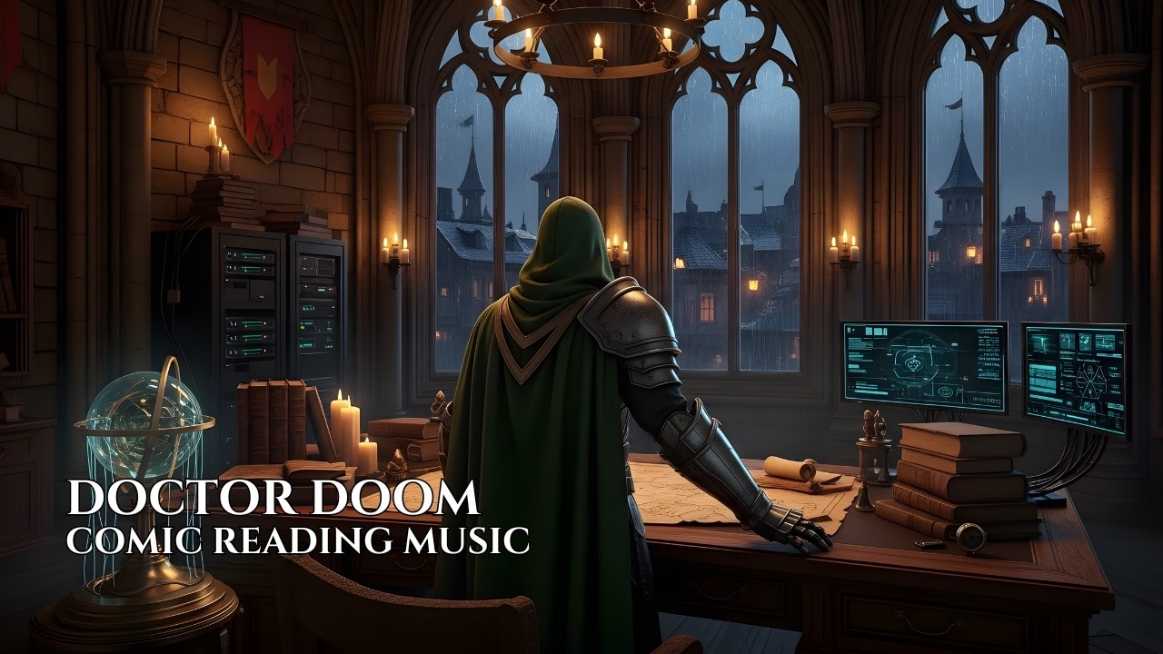 Doctor Doom (Victor Von Doom) | Comic Reading & Focus | Dark Regal Orchestral-Industrial (No Vocals)
