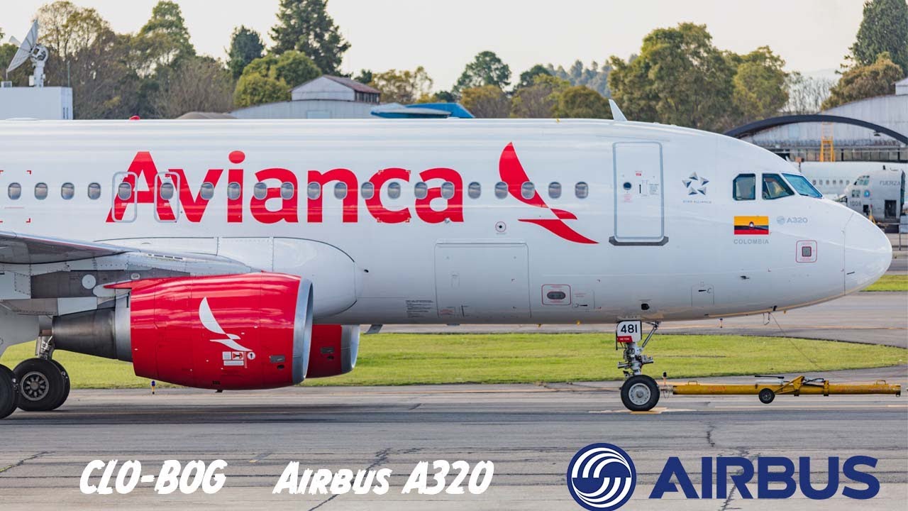 Despegue y Aterrizaje abordo de N481AV Airbus A320 de Avianca. Cali -  Bogota 4K