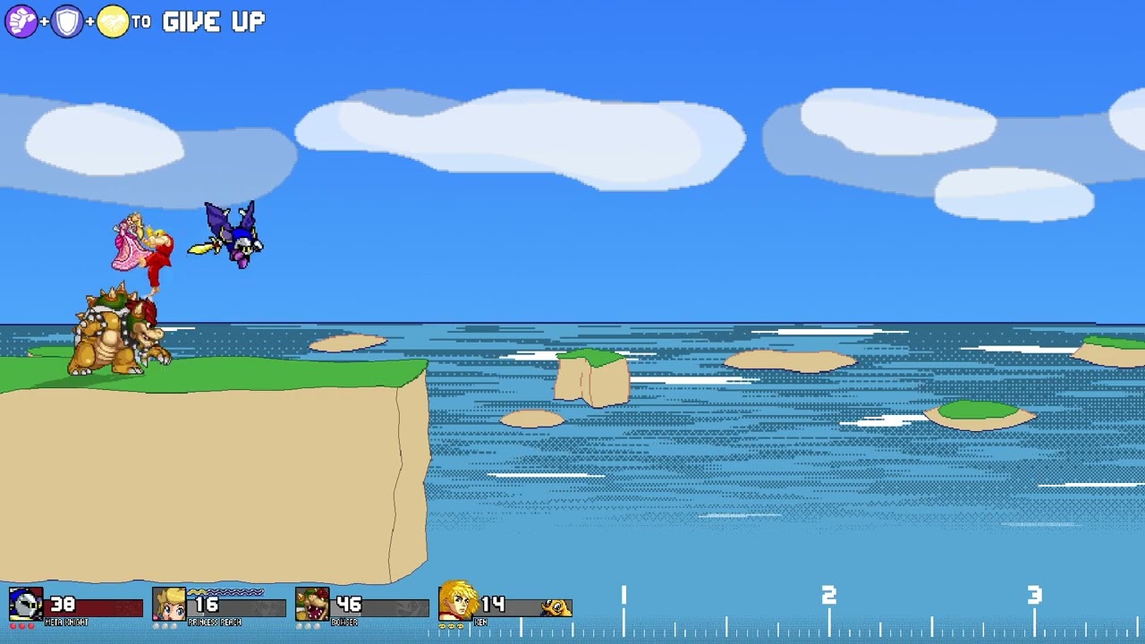 Metaknight 1/6 Cross the gap #fraymakers #customcontent