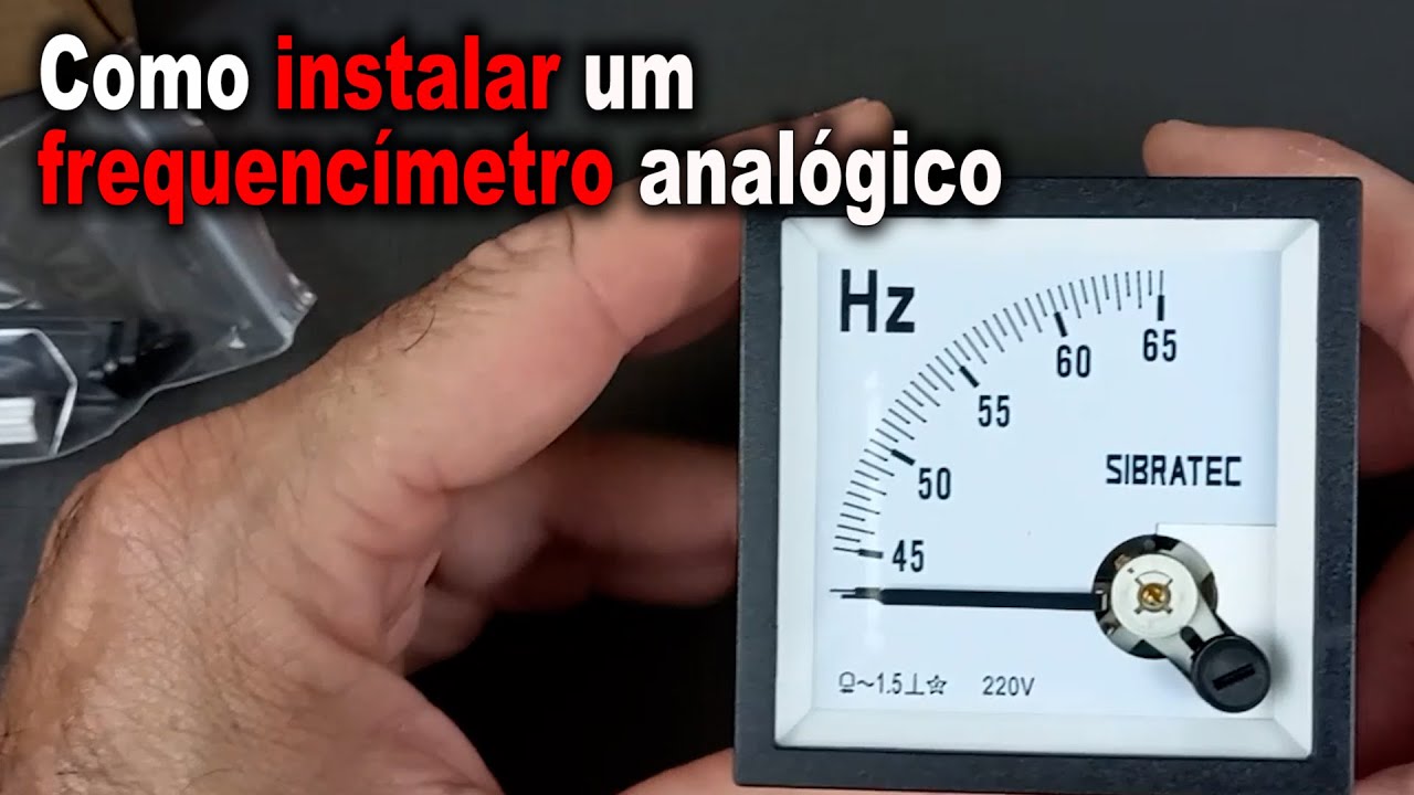 Como instalar um frequencímetro analógico