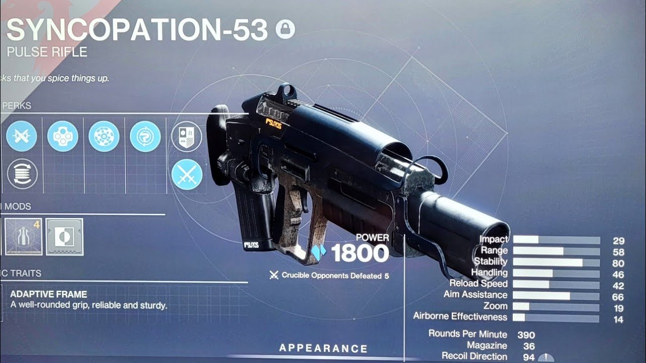 Syncopation Destiny 2