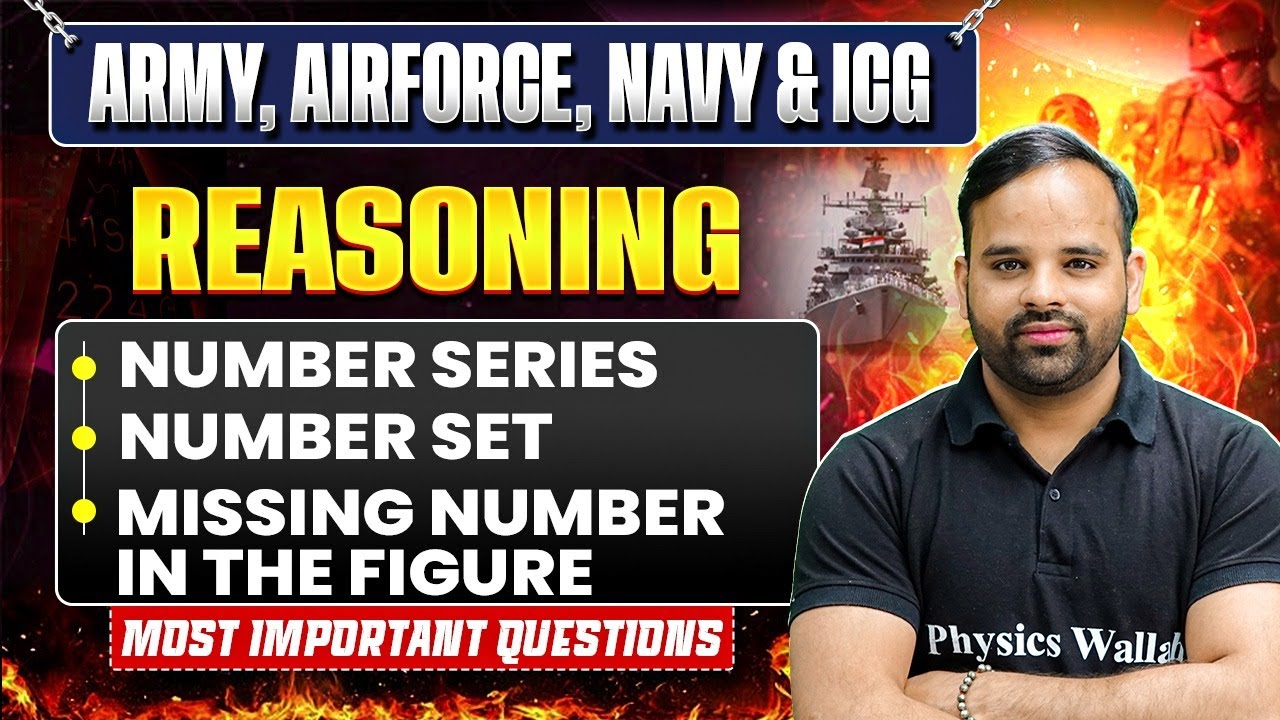 Number Series & Set, Missing Number in the Figure | Reasoning | Army, Airforce, Navy, ICG 2027