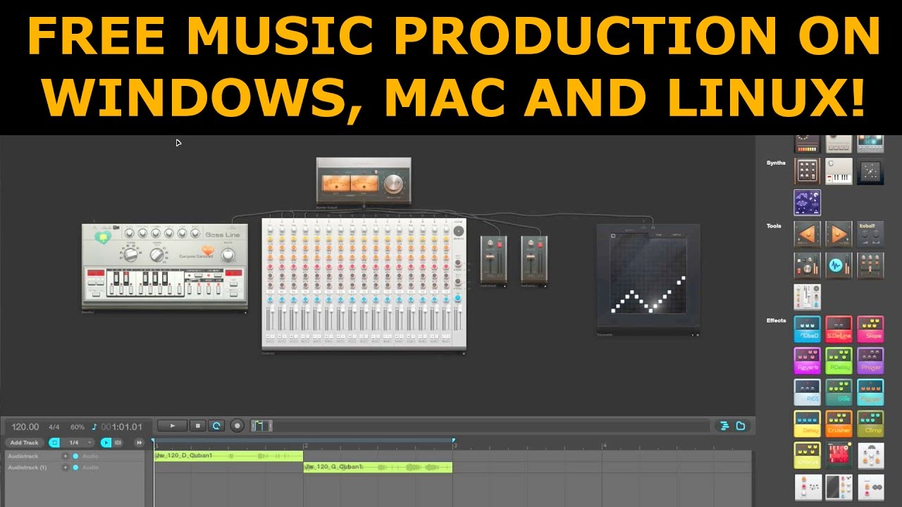 Free Music Production Tool For Windows / Mac / Linux - audiotool.com