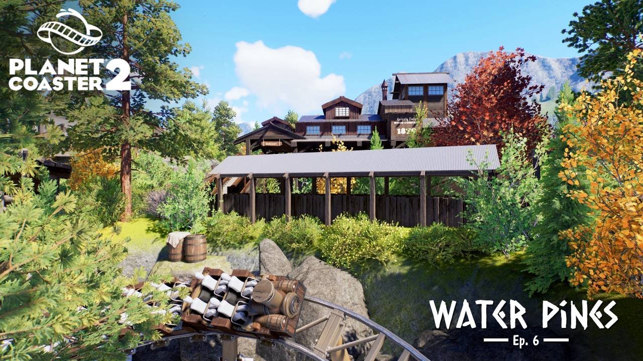 Planet Coaster 2 | Water Pines (Ep.6) : Une grande gare pour le Mine Train Intamin !