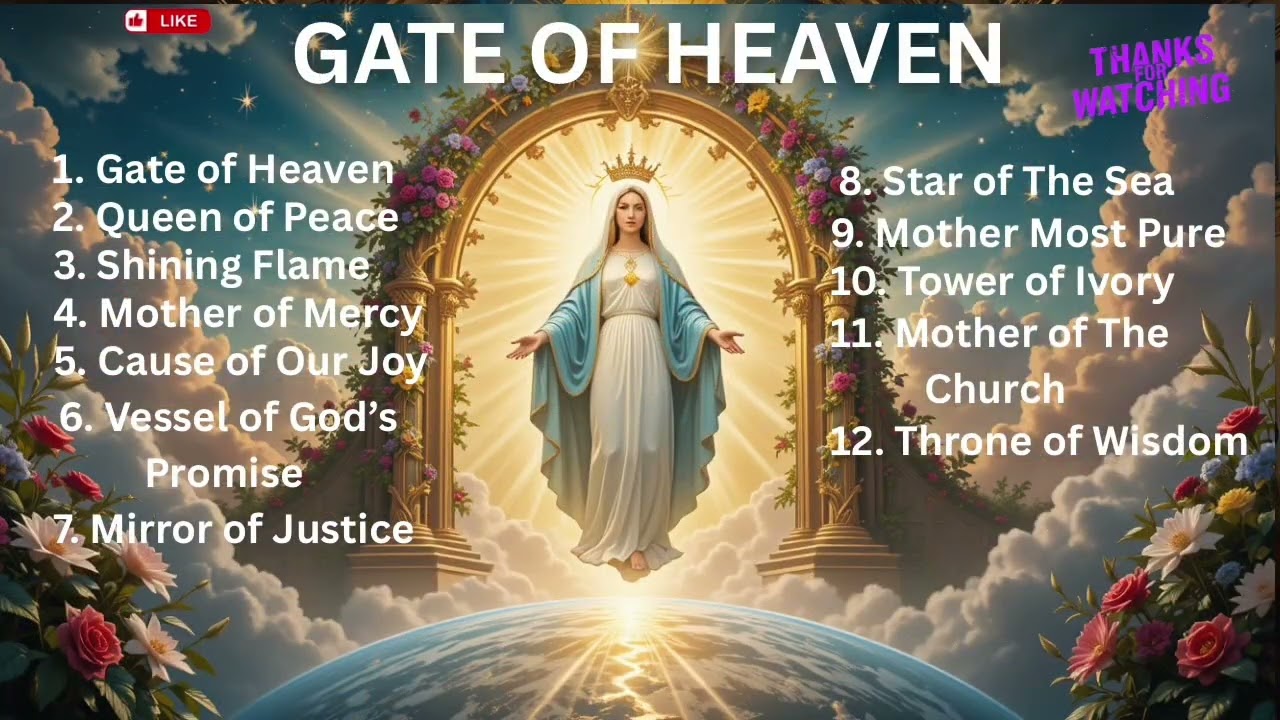 Gate Of Heaven/attributes of Mary #catholicsongs #marianhymns 