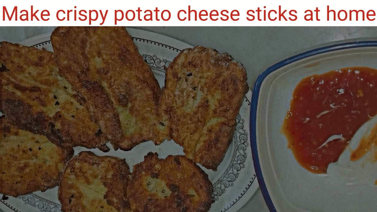 Make crispy potato cheese sticks at home / cheesy snacks/ crispy 