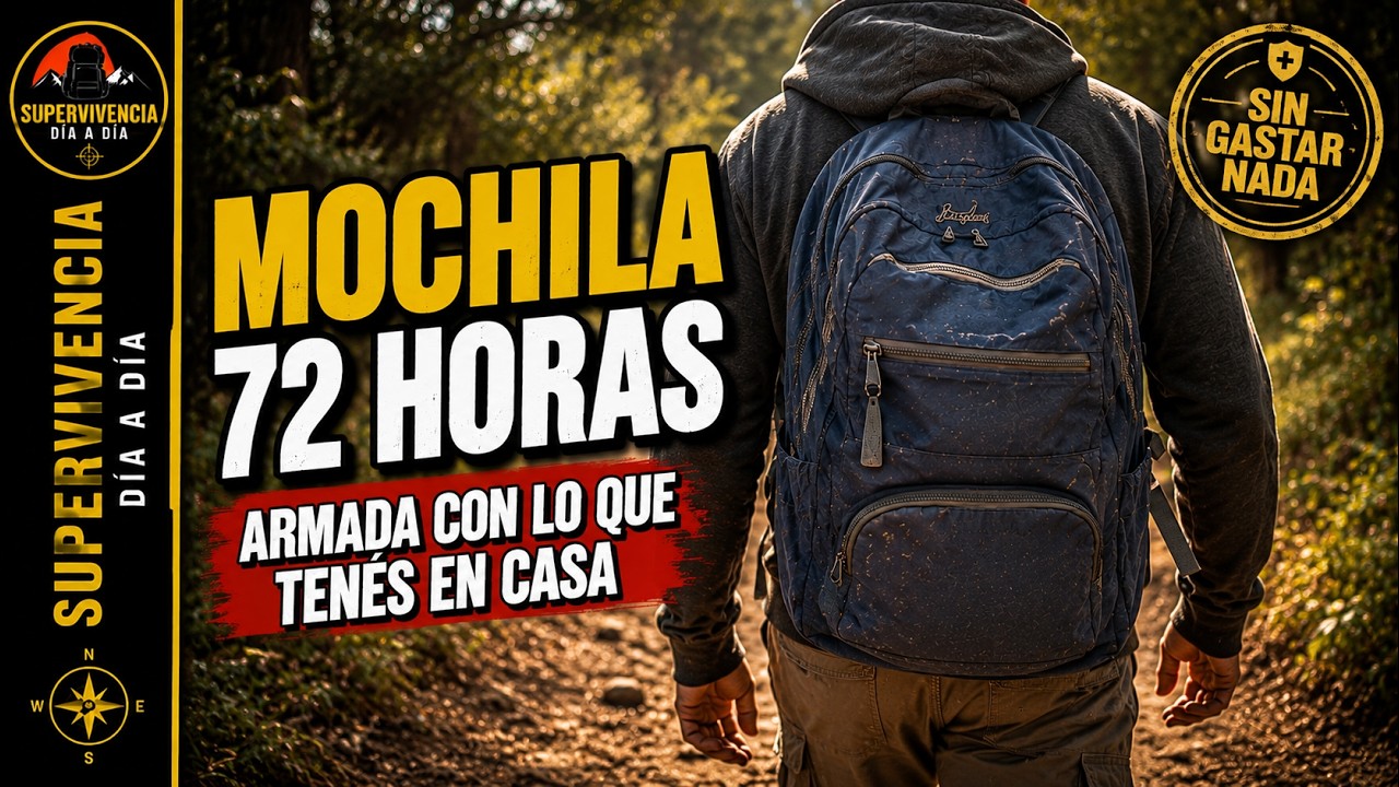 🎒 MOCHILA DE 72 HORAS 🔥 CON LO QUE TENÉS EN CASA | GRATIS