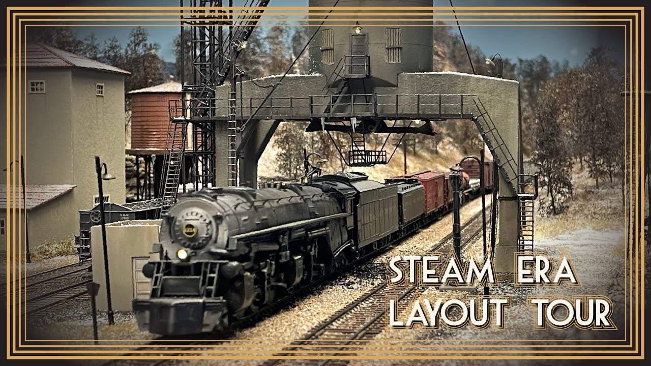 Layout Tour of Gary Hoover's BEAUTIFUL Steam Era Layout