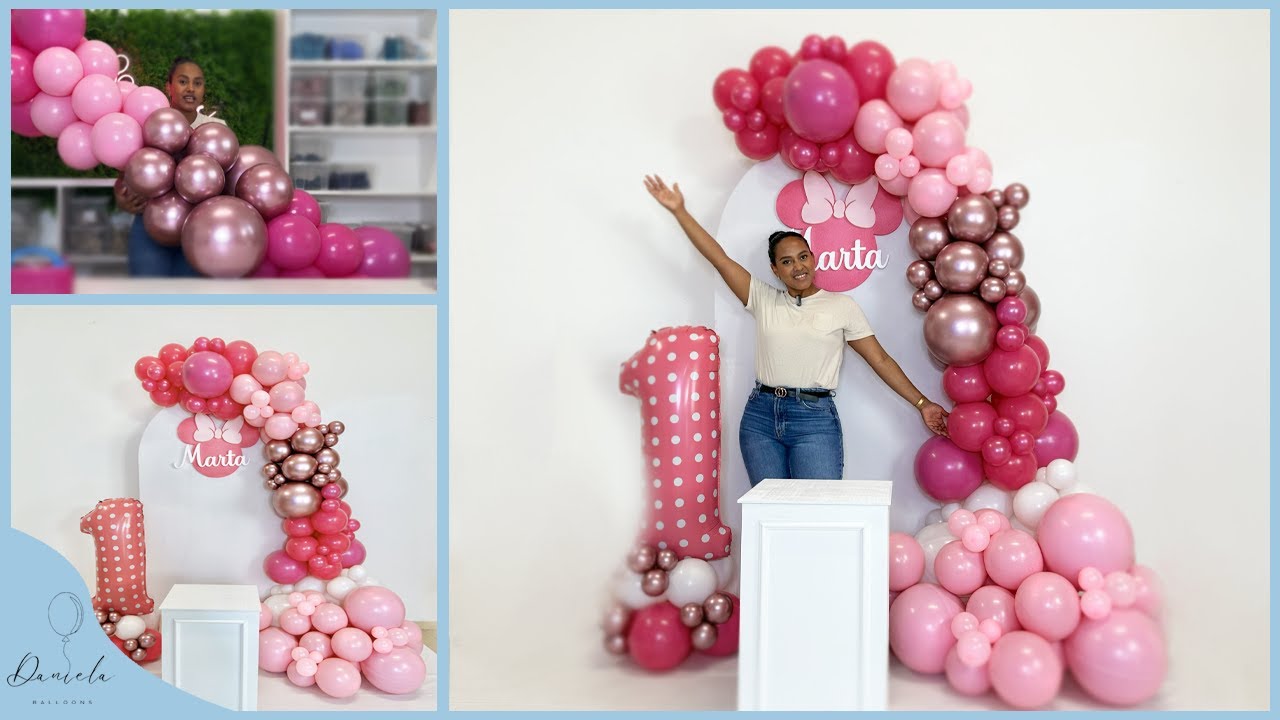 Come fare una ghirlanda di palloncini - 🎀 Allestimento Minnie Mouse🎀