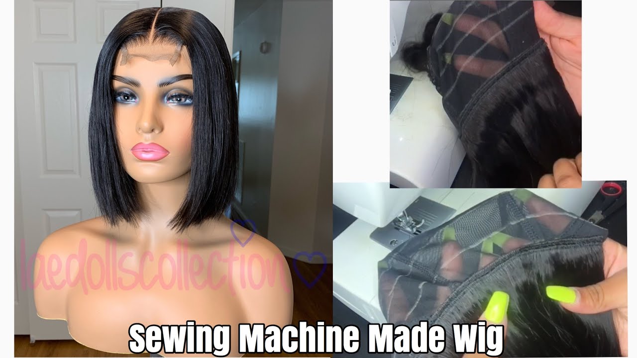 HOW TO: MAKE A CLOSURE WIG ON A SEWING MACHINE, EASY