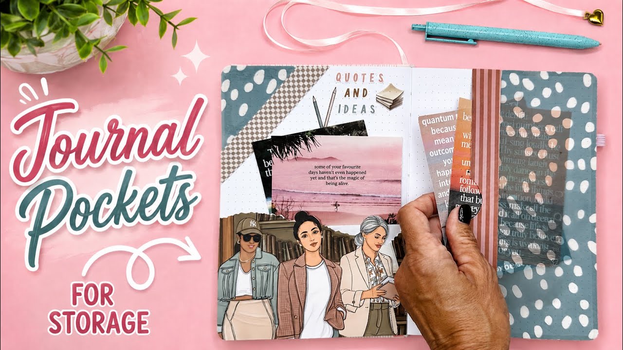 PLAN WITH ME | STORAGE POCKET JOURNAL SPREAD | WITH RONGRONG PLANNER SUBSCRIPTION KIT