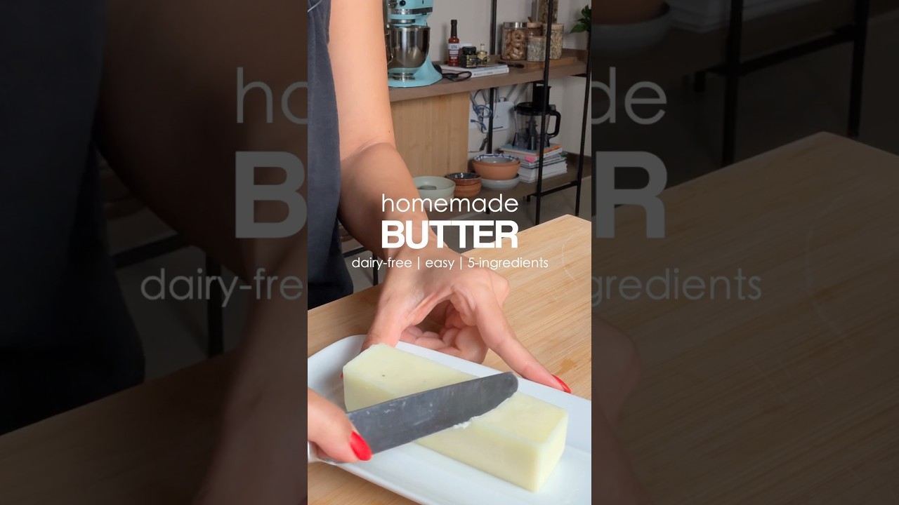 DAIRY-FREE HOMEMADE BUTTER! 5 ingredients | easy