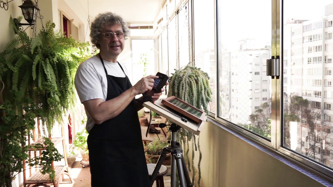 Exposímetro solar UV para processos de impressão fotográfica