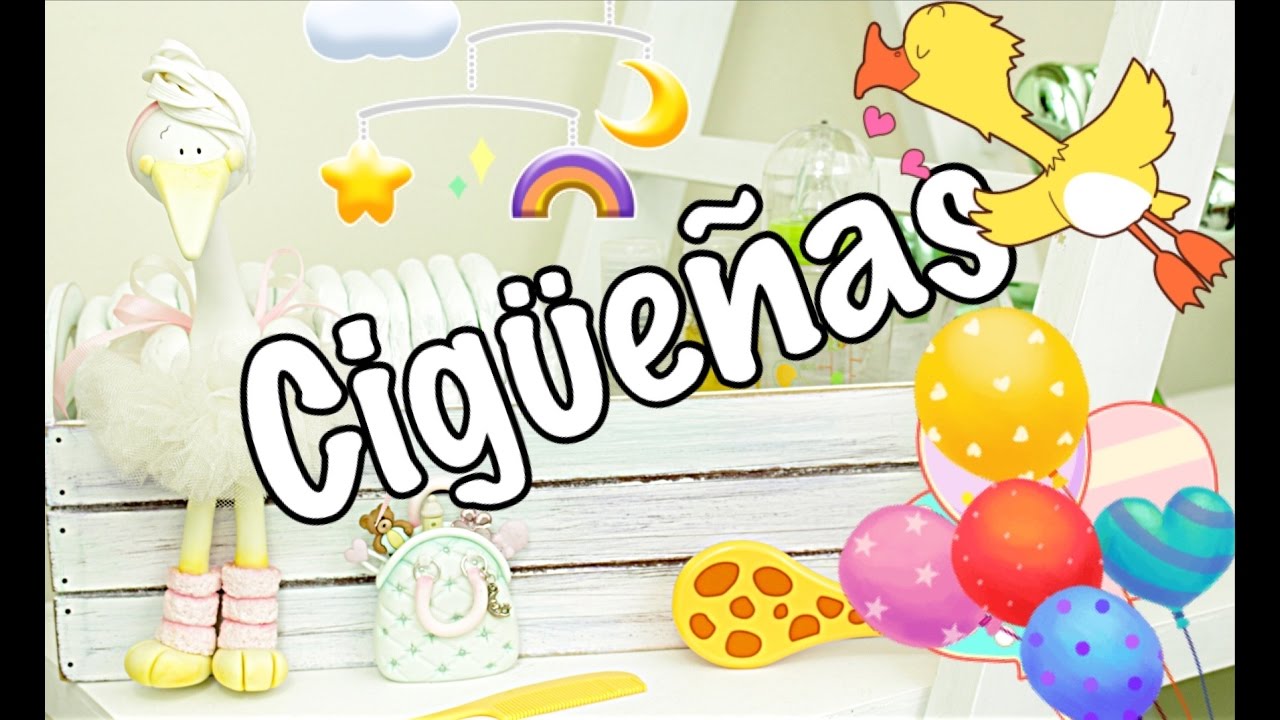 Cómo Hacer Cigüeñas Para Baby Shower | Pasta Flexible