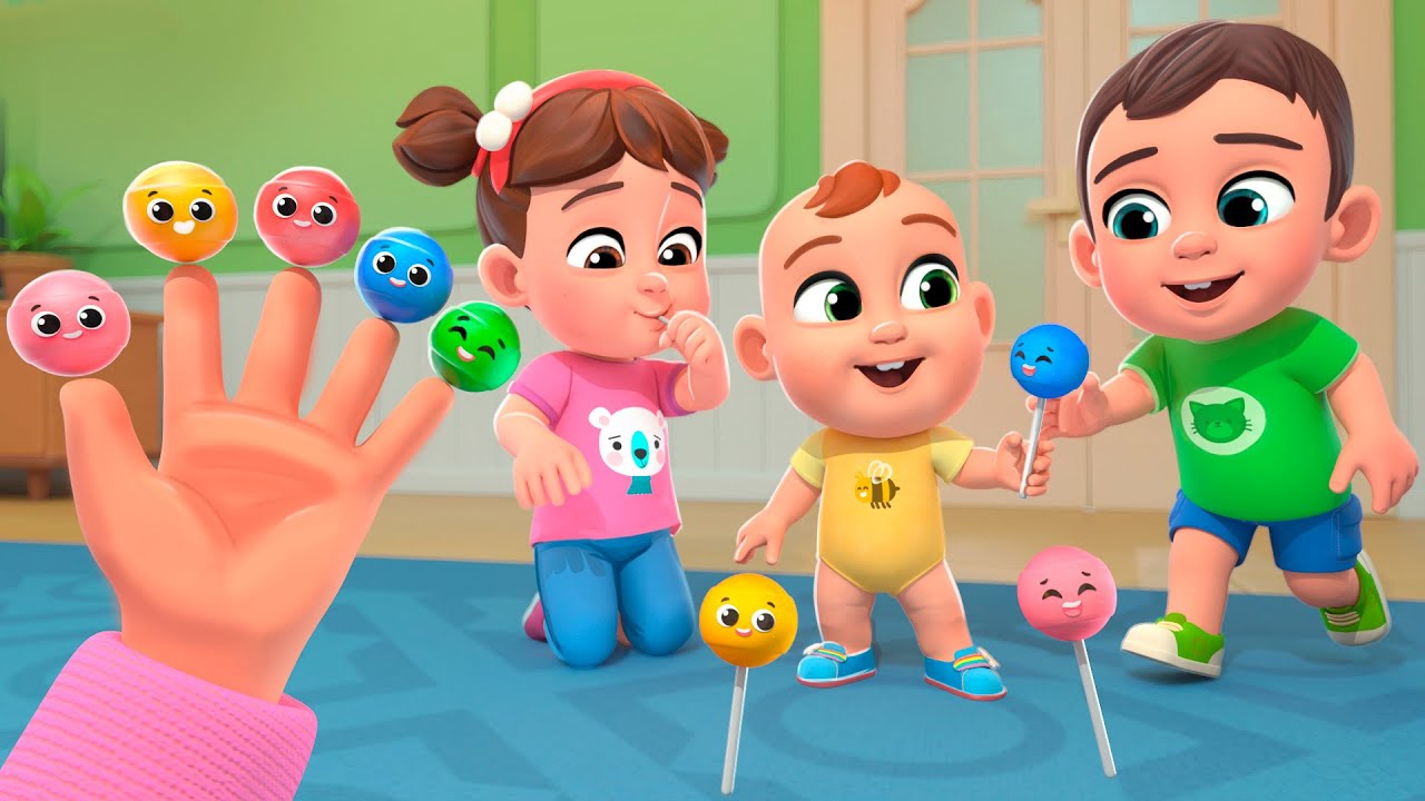 Five Lollipops Finger Family +More Lalafun Kids Songs