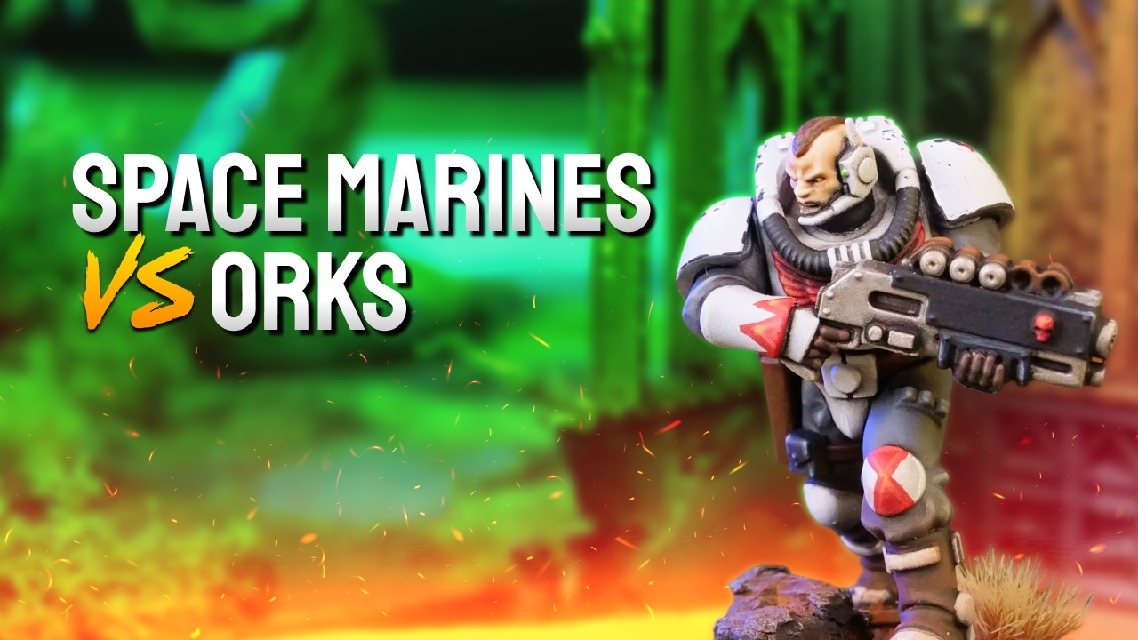 Space Marines vs Orks - A LIVE Warhammer 40k Battle Report
