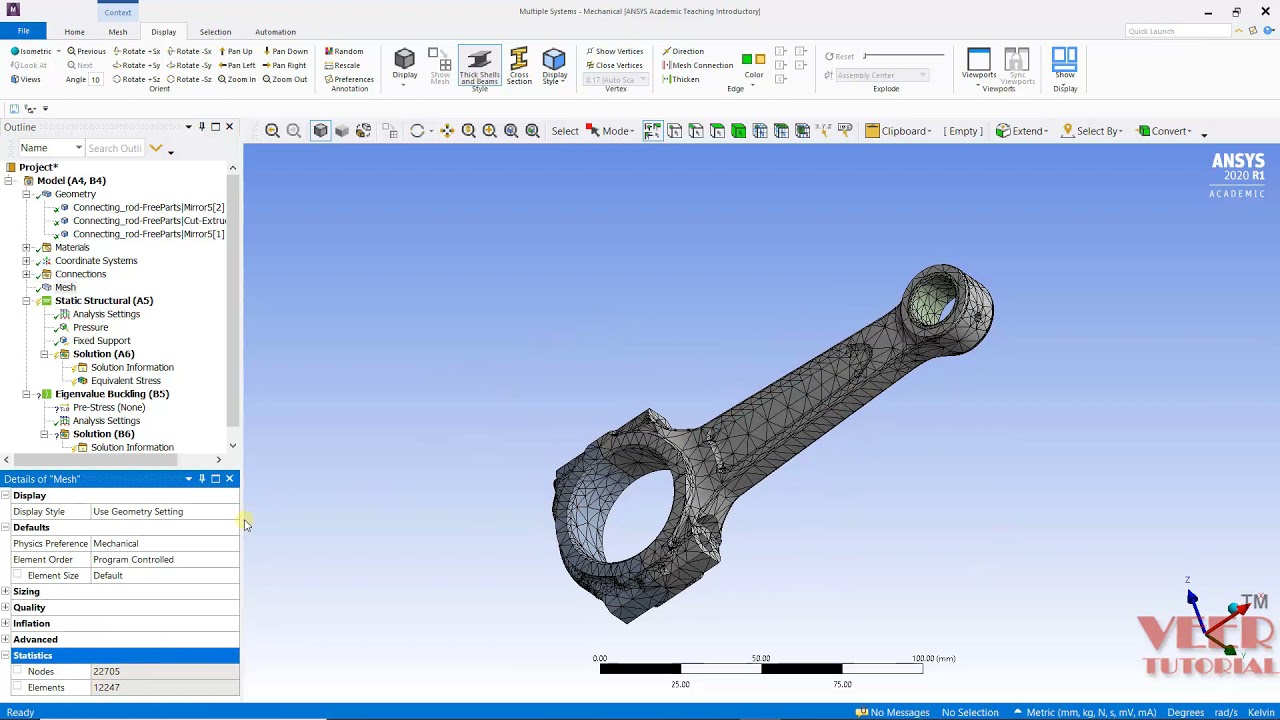 ANSYS Workbench | buckling analysis  of connecting Rod