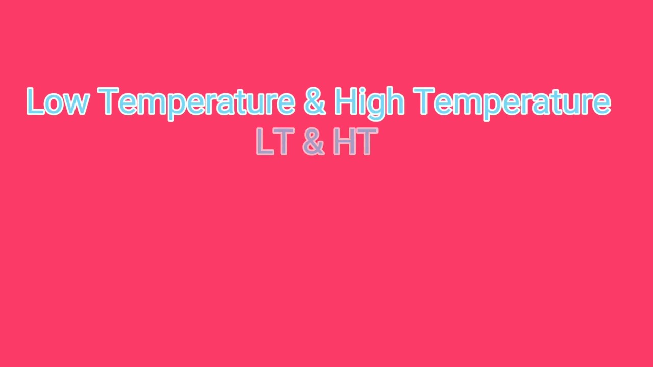 Cooling Systems/ LT - HT system/Central Cooling system/Low Temperature High Temperature cooling