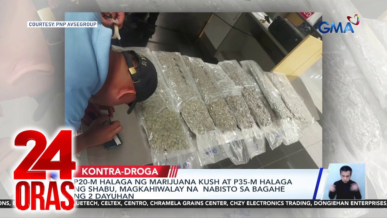 P20-M halaga ng marijuana, kush at P35-M halaga ng shabu, magkahiwalay na nabisto sa... | 24 Oras