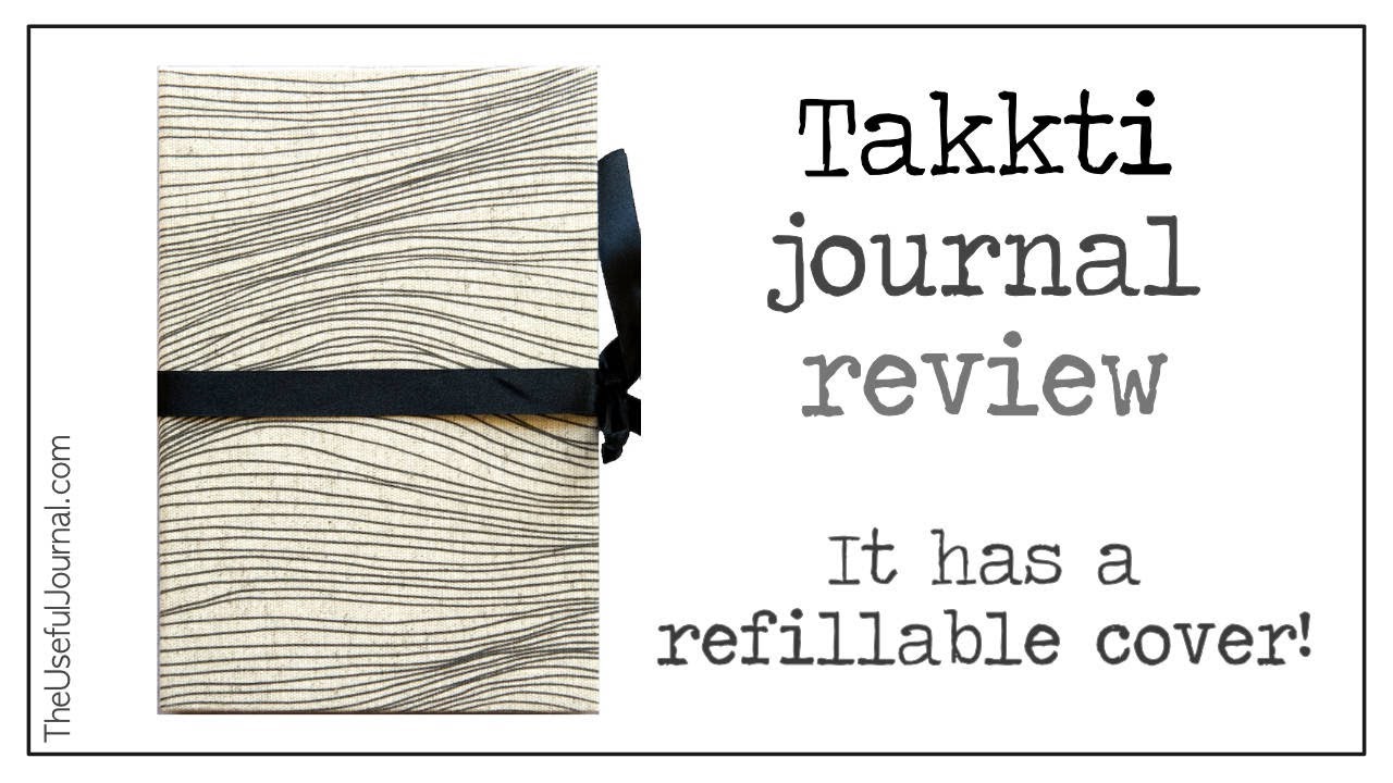 Takkti dot grid bullet journal notebook with ivory and black paper review