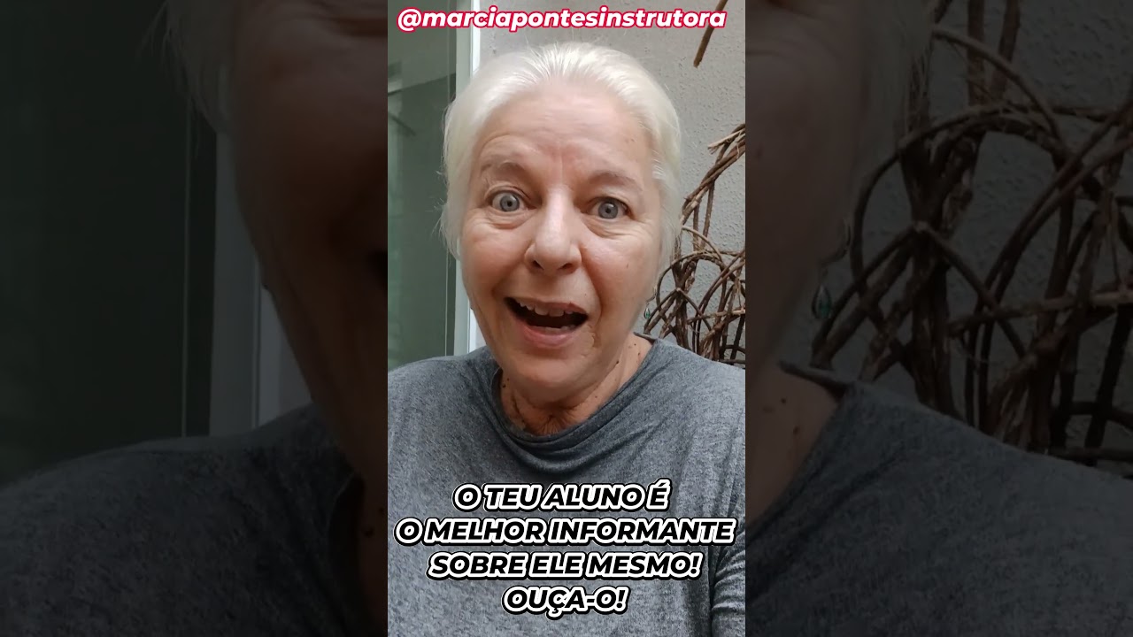 Instrutor, o teu aluno &eacute; o melhor informante sobre ele mesmo.  Ou&ccedil;a-o!