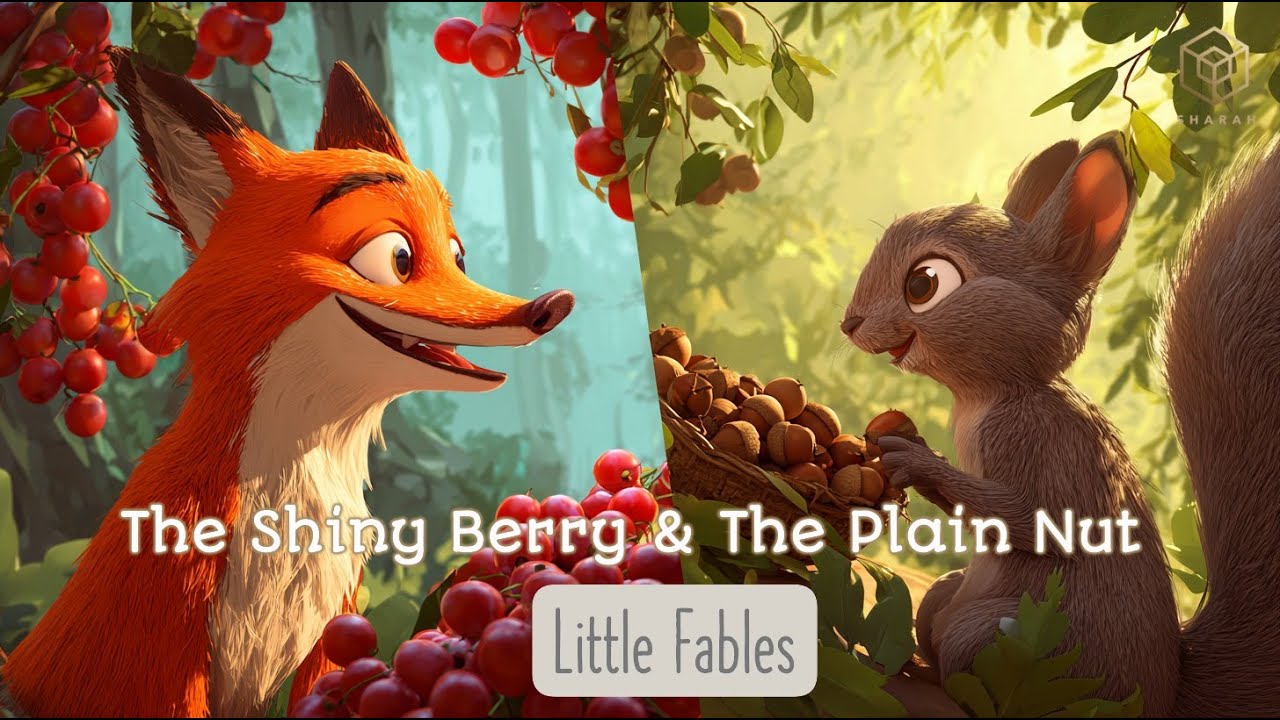 The Shiny Berry and The Plain Nut | Sharah Kids | Little Fables | Kids Stories in English