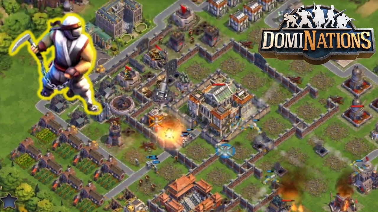 DomiNations all Shinobi raiding madness - fun way to demolish bases | 2016.07.06