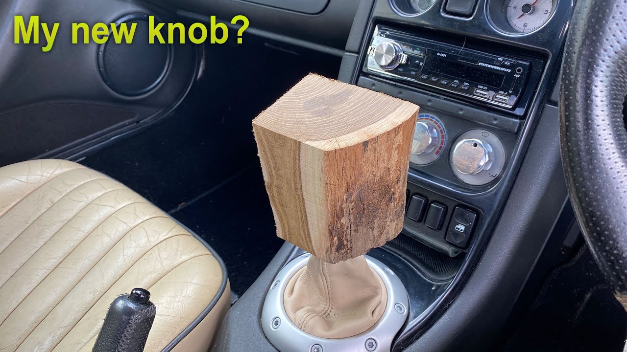 Easy woodturning project - gear shift knob