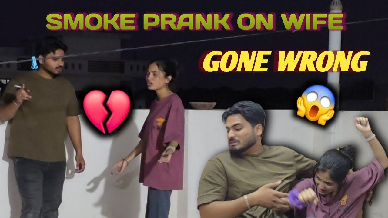 Pranking My Wife With Smoke😱🚭||Smoke Prank Gone Wrong🤬😵‍💫#pranks
