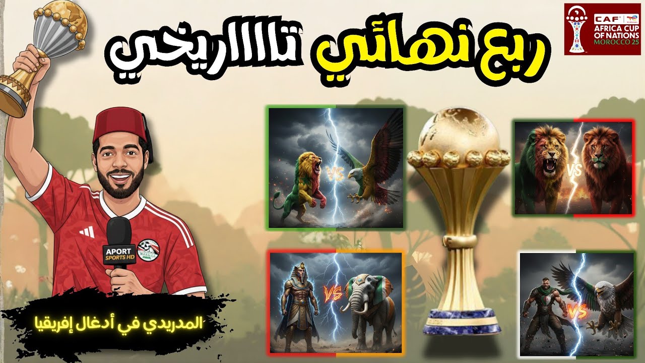 أعظم و أقوى و أشرس ربع نهائي في تاريخ بطولة أمم أفريقيا 💪🏻🏆🔥 
