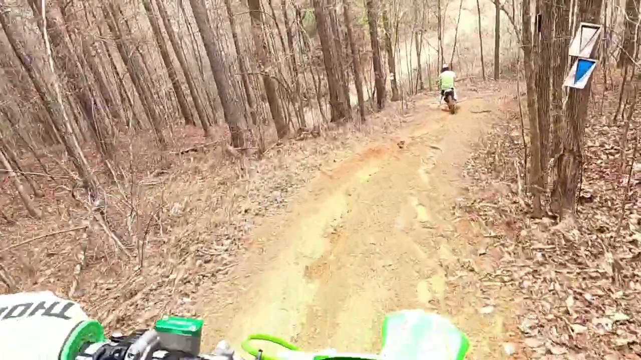 Riding the trails at Dodge City Motosport park