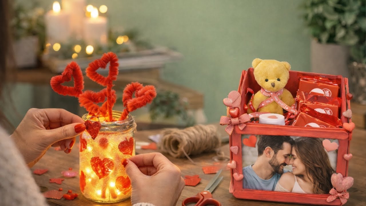 2 простые идеи подарков DIY ко Дню святого Валентина | Романтично и просто ❤️