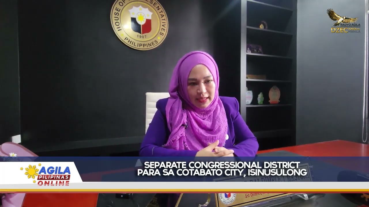 Separate Congressional District para sa Cotabato City, isinusulong