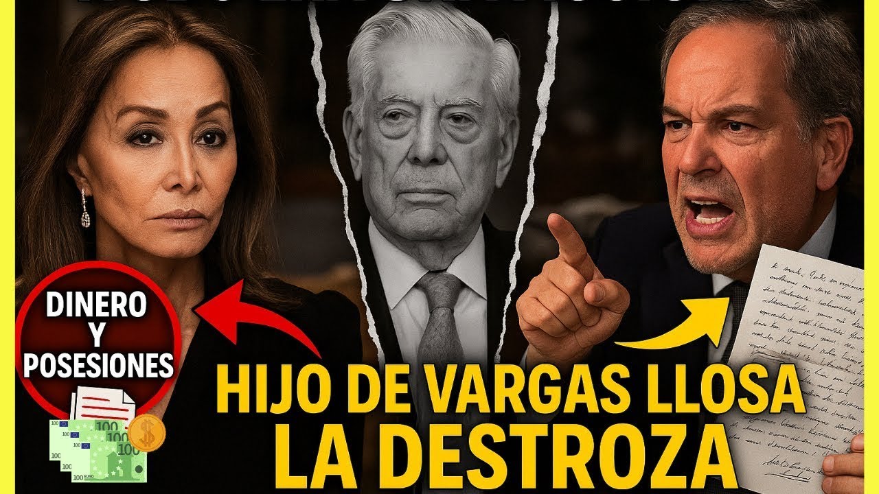 🚨ISABEL PREYSLER ACORRALADA: EL HIJO DE VARGAS LLOSA ESTALLA y DESMONTA a ISABEL