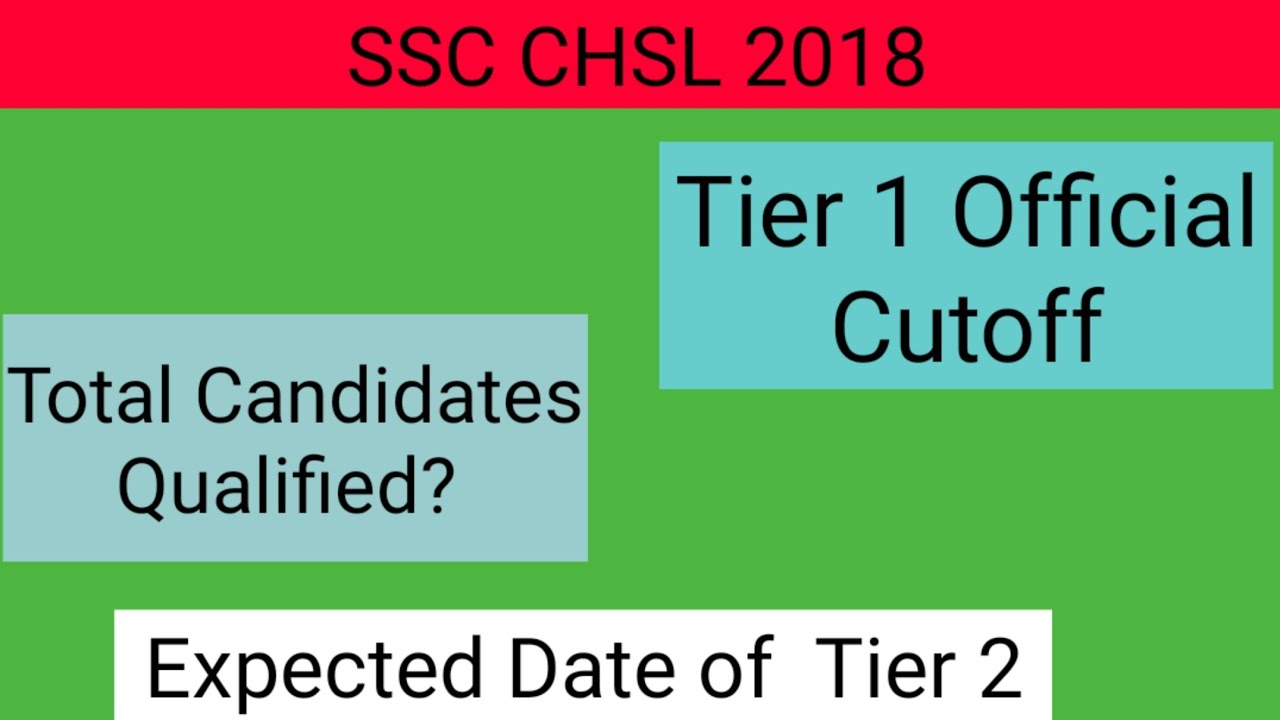 SSC CHSL 2018 TIER 1 RESULTS DECLARED