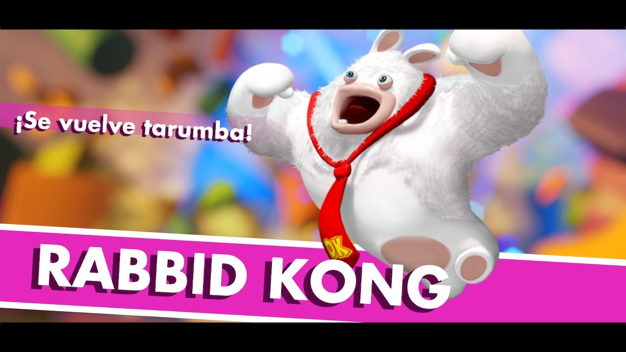 MARIO AND RABBIDS vs UN CONEJO SIMIO