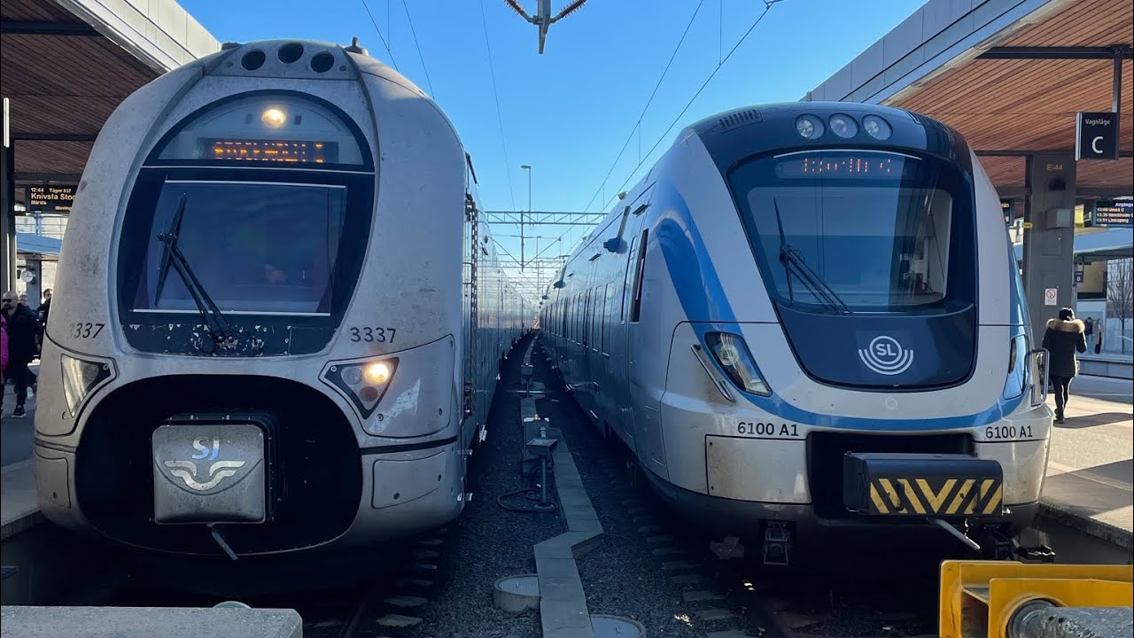 Tåg på Uppsala Central