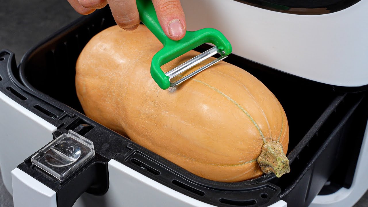 Butternut Squash + Peeler + Air Fryer = Mind Blown!