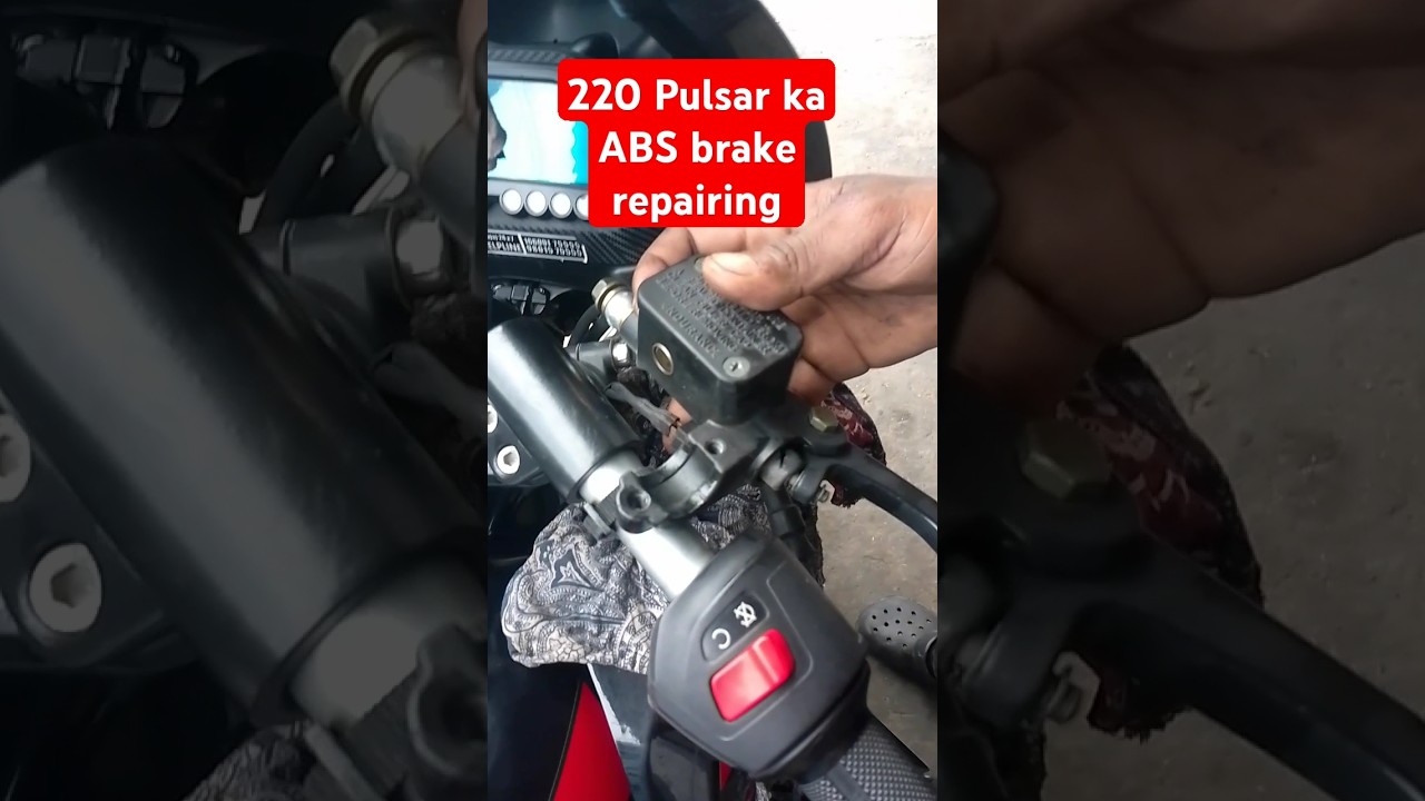 220 Pulsar ko ABS brake repairing #automobile #bikecare #tvs