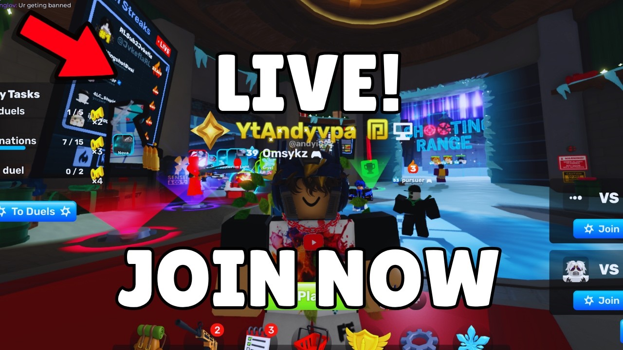 LIVE &mdash; Can Viewers Beat Me in Roblox Rivals?