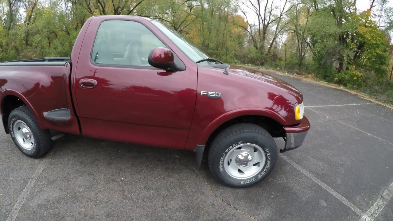 4K Review 1997 Ford F150 Offroad 4x4 Step Side 5-Speed Manual Virtual Test-Drive and Walk around