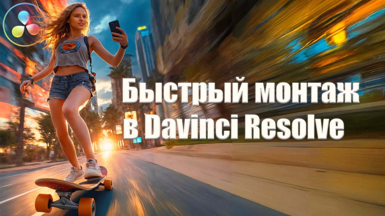 027 Топ сочетания клавиш для быстрого монтажа в Davinci Resolve